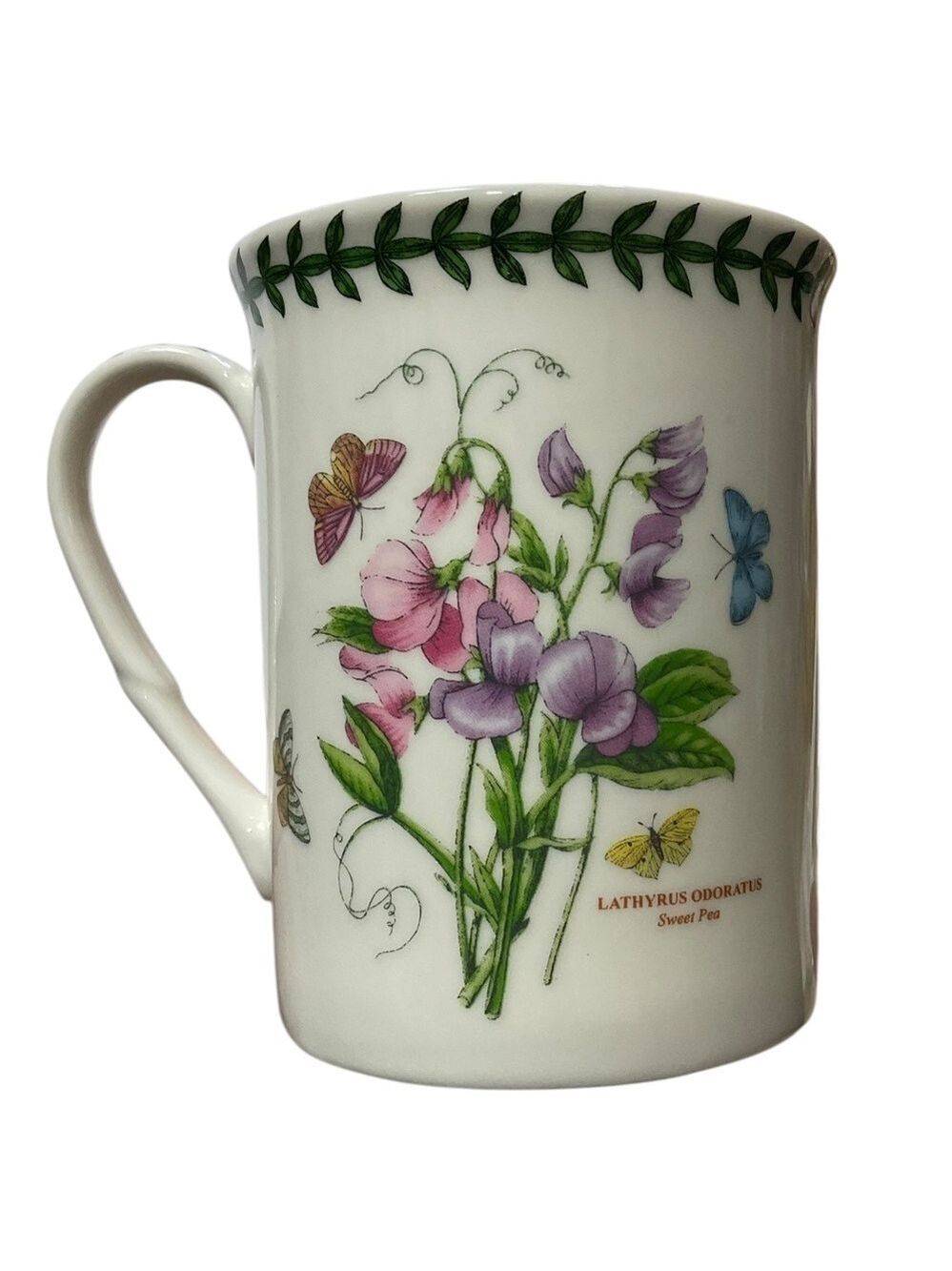 Portmeirion Botanic Garden Sweet Pea 12 oz Coffee Mug Cup